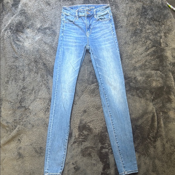 American Eagle Outfitters Light Blue Skinny Jeans - Picture 1 of 7
